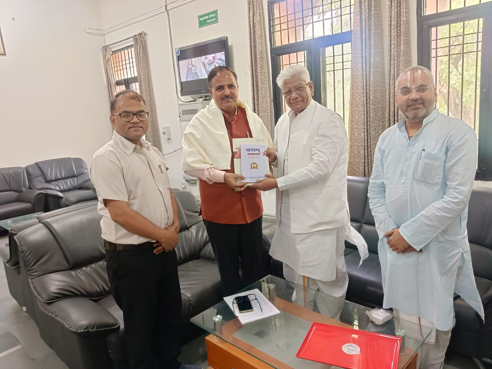 Prof. R S Dubey, Vice Chancellor, Rajasthan Sanskrit University, Jaipur