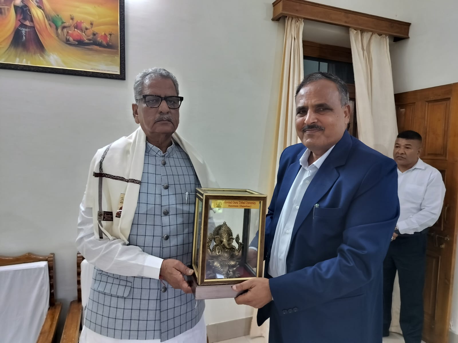 Welcome of Shri Om Prakash Mathur  Hon’ble Governor of Sikkim during Banswara Visit (26th August 2024)