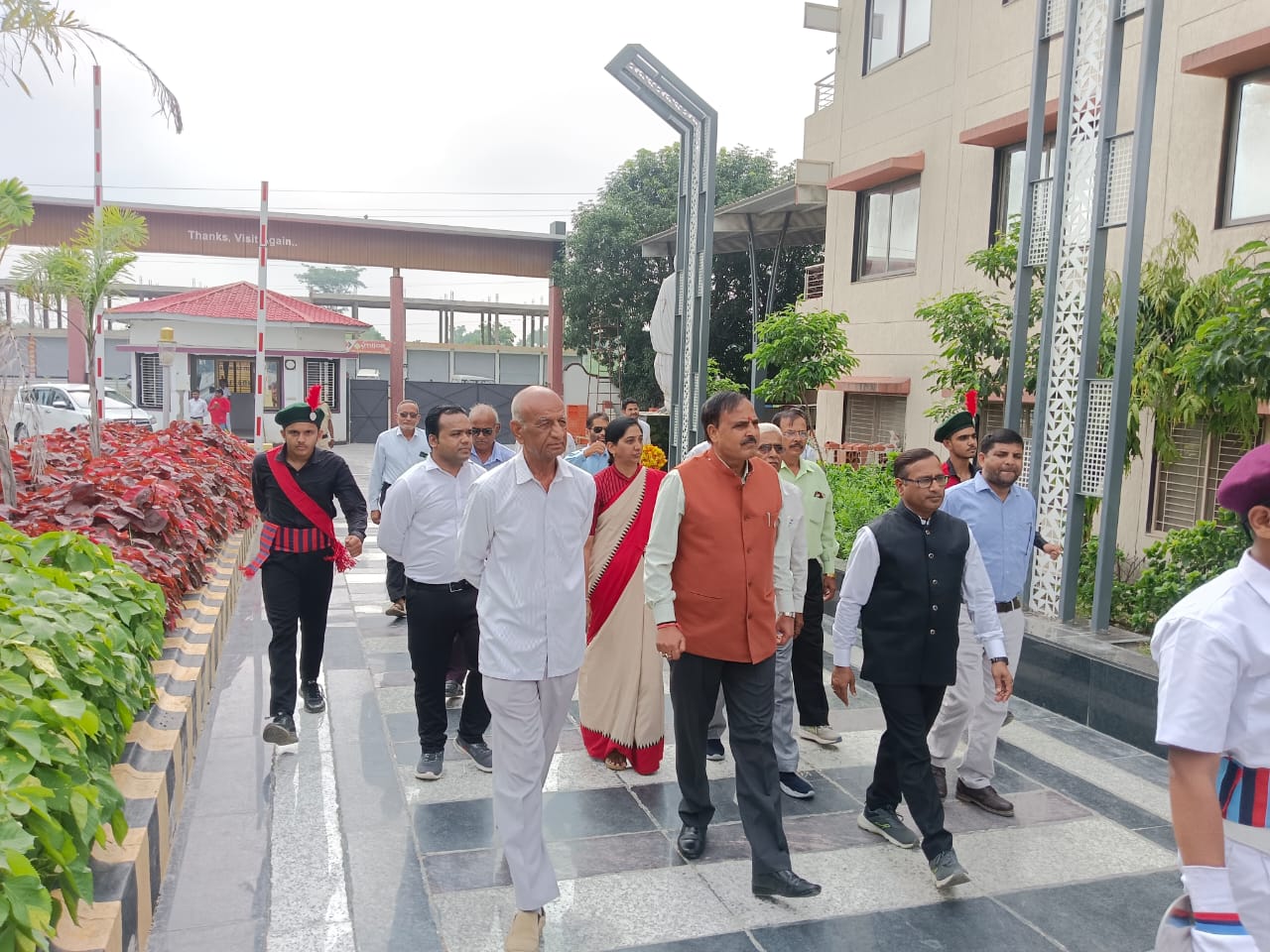 Our Hon’ble Vice Chancellor as Chief Guest in the opening ceremony of Basketball Competition At Flower Kids College, Sagwara (25-09-2024)