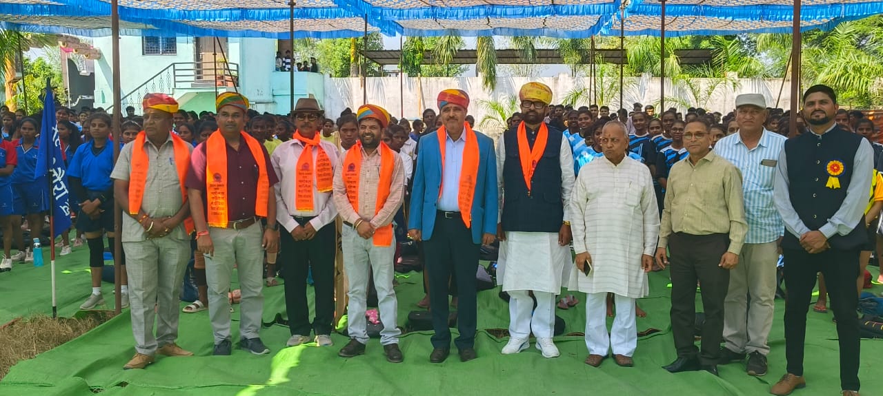 Our Hon’ble Vice Chancellor President of the Function in the opening ceremony of Kabaddi (Female) Competition Organised by Global College, Barodiya (06-10-2024)